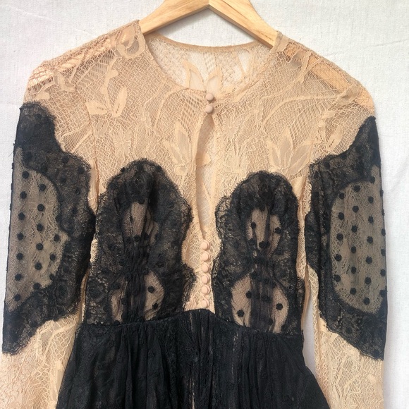 NWOT Free People Special Edition Mixed Lace Dress - Picture 4 of 7